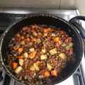 El cooksnap de Ali Faiad cuando hizo Guiso de lentejas.