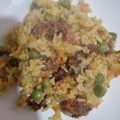 El cooksnap de Camila Navarrete Santiesteban cuando hizo Arroz con choritos-longaniza.