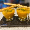 Madhurima Chakraborty's cooksnap of when they made পাম্পকিন গ্রীন অ্যাপল স্যুপ (Pumpkin Green Apple Soup recipe in bengali).