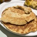 El cooksnap de Fio Durán cuando hizo Pancakes de avena y vainilla.
