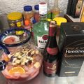 El cooksnap de felipe cuando hizo Sangría de vino, ron, coñac y cointreau.
