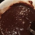 El cooksnap de María Alicia cuando hizo Ganache para bañar tortas.