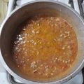 El cooksnap de Diana Carames cuando hizo Salsa bolognesa.
