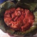 El cooksnap de Jorge Valencia cuando hizo Cochinita Pibil.