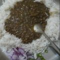 Chandi का कुकस्नैप जब उन्होंने काली मलका की दाल और चावल (kali malka ki dal aur chawal recipe in Hindi) बनाया था।