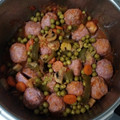 El cooksnap de Mari Luz Sáez cuando hizo Albóndigas a la jardinera en Olla GM modelo H.