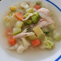 El cooksnap de JessicaLozano cuando hizo Caldo de Pollo con Verduras.