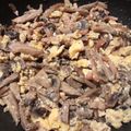 El cooksnap de La Jícara cuando hizo Revuelto de champiñones con bacon.