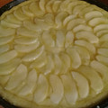 El cooksnap de Cande Ludueña cuando hizo Tarta de manzana con crema pastelera.