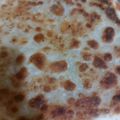 Saira Abdullah's cooksnap of when they made 🐔🐔Chicken cheese paratha🐔🐔.