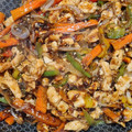 El cooksnap de Gris Cussi cuando hizo Wok de pollo agridulce con vegetales.