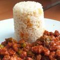 El cooksnap de Jorge Fraile cuando hizo Guisado de soja texturizada con tomate y guarnición.