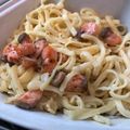 Cooksnap dari Uni Mandy Mika’s Kitchen untuk resep Spaghetti Carbonara with Salmon & Broccoli