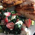 El cooksnap de Sonia Sanabria cuando hizo Ensalada de espinacas y fresas.