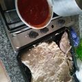 El cooksnap de Jésica Mac Cormick cuando hizo Matambre a la pizza.