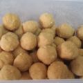 Vrinda Idnani's cooksnap of when they made Besan ke laddu.