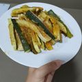 El cooksnap de Fatimilla cuando hizo Calabacín y berenjena con rebozado exprés.