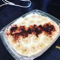 El cooksnap de La Cocinera PaCa cuando hizo Postre en copa "Banana y Dulce de leche".