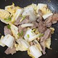Cau Hai's cooksnap of when they made Cải thảo xào thịt ba rọi.