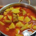 El cooksnap de Conchi Lata cuando hizo Marmitako con alcachofas.