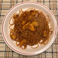 El cooksnap de Juan Fernandez cuando hizo Espaguetis con pulpo y pimentón.