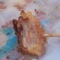 El cooksnap de Osvelia Ruiz cuando hizo Snack : cubitos de jamón y queso empanizados con salsa Buffalo.