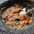 El cooksnap de amoralamexican cuando hizo Salsa de Chile Habanero.