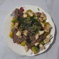 Cooksnap của Cau Hai khi họ làm theo món Bí đỏ xào bò tóp mỡ