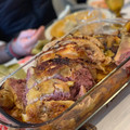 El cooksnap de Irene-Guirao cuando hizo Pollo relleno de Navidad de Mari Trini.