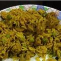 Beena Mahajan का कुकस्नैप जब उन्होंने शेजवान पीली राइस (schezwan yellow rice recipe in Hindi) बनाया था।
