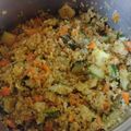El cooksnap de Josefa cuando hizo Quinoa con vegetales.