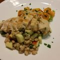 kristen.b.murdock's cooksnap of when they made Chicken Breast with White Bean and Apple Salsa and Sautéed Butternut Squash and Feta.