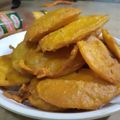 Hina Ibrahim's cooksnap of when they made Alo pakoras.