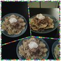 Mike 's cooksnap of when they made Easy and Awesome Nachos.