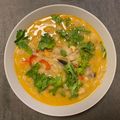 El cooksnap de sayavera cuando hizo Sopa thai vegana con leche de coco.