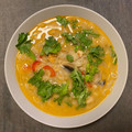 El cooksnap de sayavera cuando hizo Sopa thai vegana con leche de coco.