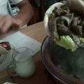 El cooksnap de Laura Burgos cuando hizo Shawarma.