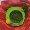 Saroj Shah का कुकस्नैप जब उन्होंने धनिया चटनी (dhaniya chutney recipe in Hindi) बनाया था।