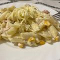 Cooksnap-ul lui Bianca's Colors atunci când a preparat Penne cu piept de pui, porumb și sos de smântână.