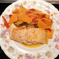 El cooksnap de Alicia Carrillo cuando hizo Salmón al horno a la naranja con verduras.