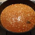 El cooksnap de Myriam cuando hizo Garbanzos con langostinos.
