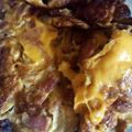 El cooksnap de Michel Martínez Salazar cuando hizo Tortilla de huevo "omelette" con salchichas.