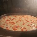 El cooksnap de Ger Laluz cuando hizo Fainá de queso, fainá de queso con fiambre TORTA REQUECHE.
