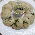 Shivani Nilesh Srivastava's cooksnap of when they made RAWA IDLI.. loaded with mix veggies.