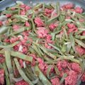 El cooksnap de Berenice Jasso cuando hizo Nopales con Chorizo.