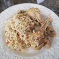 El cooksnap de Romina González cuando hizo Arroz con pollo.