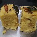 Adarsha Mangave का कुकस्नैप जब उन्होंने इन्स्टैंट खमण (ढोकला) (Instant khaman (Dhokla) recipe in hindi) बनाया था।