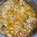 El cooksnap de Rocío Pimentel cuando hizo Judías blancas de bote con almejas.
