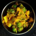 Rashi dey's cooksnap of when they made আলু ঝিঙ্গে পোস্ত (aloo jhnga posto recipe in bengali).