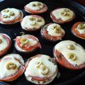 El cooksnap de Corali Zapata Icart cuando hizo Pizzetas de Berenjenas.
